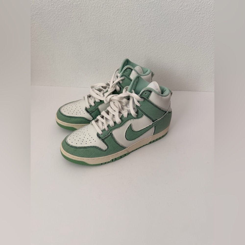 Level SS/New -Nike Wmns Dunk High 1985 'Green Denim' DV1143-300 Sz 10.5